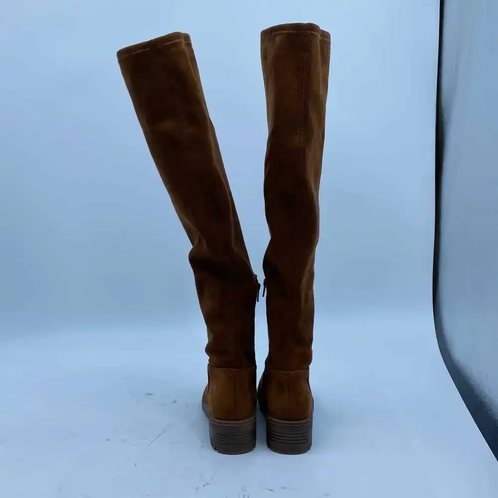 Life Stride Brown Faux Suede Over the Knee Boots | Women’s Size 5